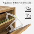 thumbnail image 7 of Tribesigns Shoe Cabinet with 2 Flip Drawers, 31.5" Narrow Hidden Shoe Storage Cabinet, Retro Shoe Rack, 7 of 7