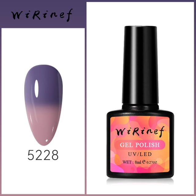 mtvxesu Nail Gel Color Changing Gel Nail Lacquer Temperature Change Gel Nail Lacquer Soak Gel Polishing Nail Art Sky Collection Gradient Nails For Nail Art DIY Home Sale