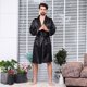 thumbnail image 2 of Kimono de lujo de verano para hombre, bata de satén suave, camisón de manga larga, pijamas estampados, albornoces XXL, bata o conjunto de bata, 2 of 5