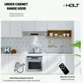 thumbnail image 5 of HOLT - Stainless Steel Range Hood 30 inch Under Cabinet 900 CFM - HUC120, 5 of 7