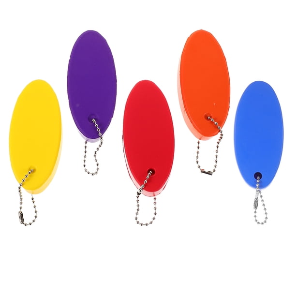unbranded 5Ud Llaveros Flotantes En Forma Oval Para Actividades Acuáticas Con Colores Y Material PU