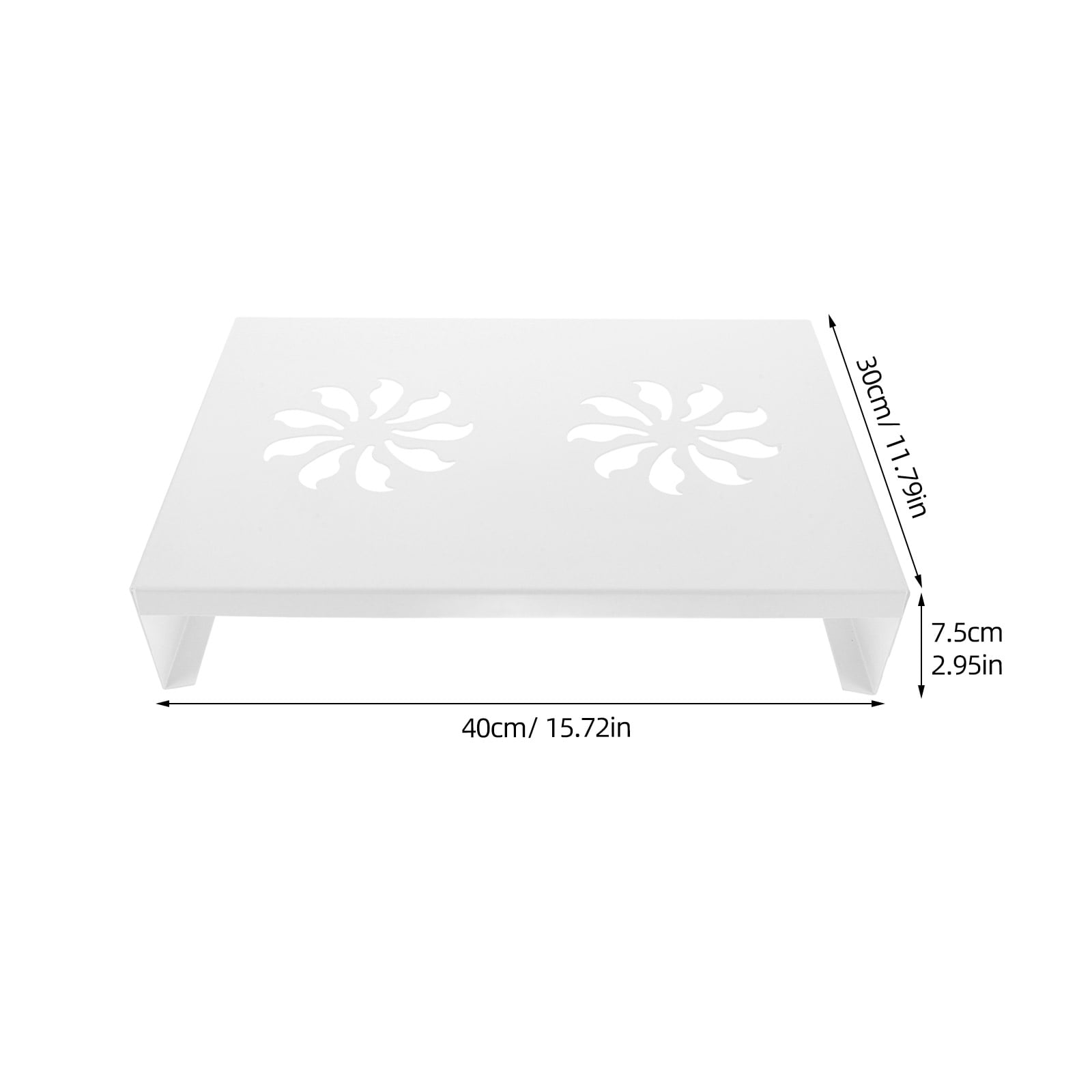 HOMEMAXS White Gas Stove Rack for Kitchen Cooker Cap Set with Wok Ring and Protective Cover 6.5 inches