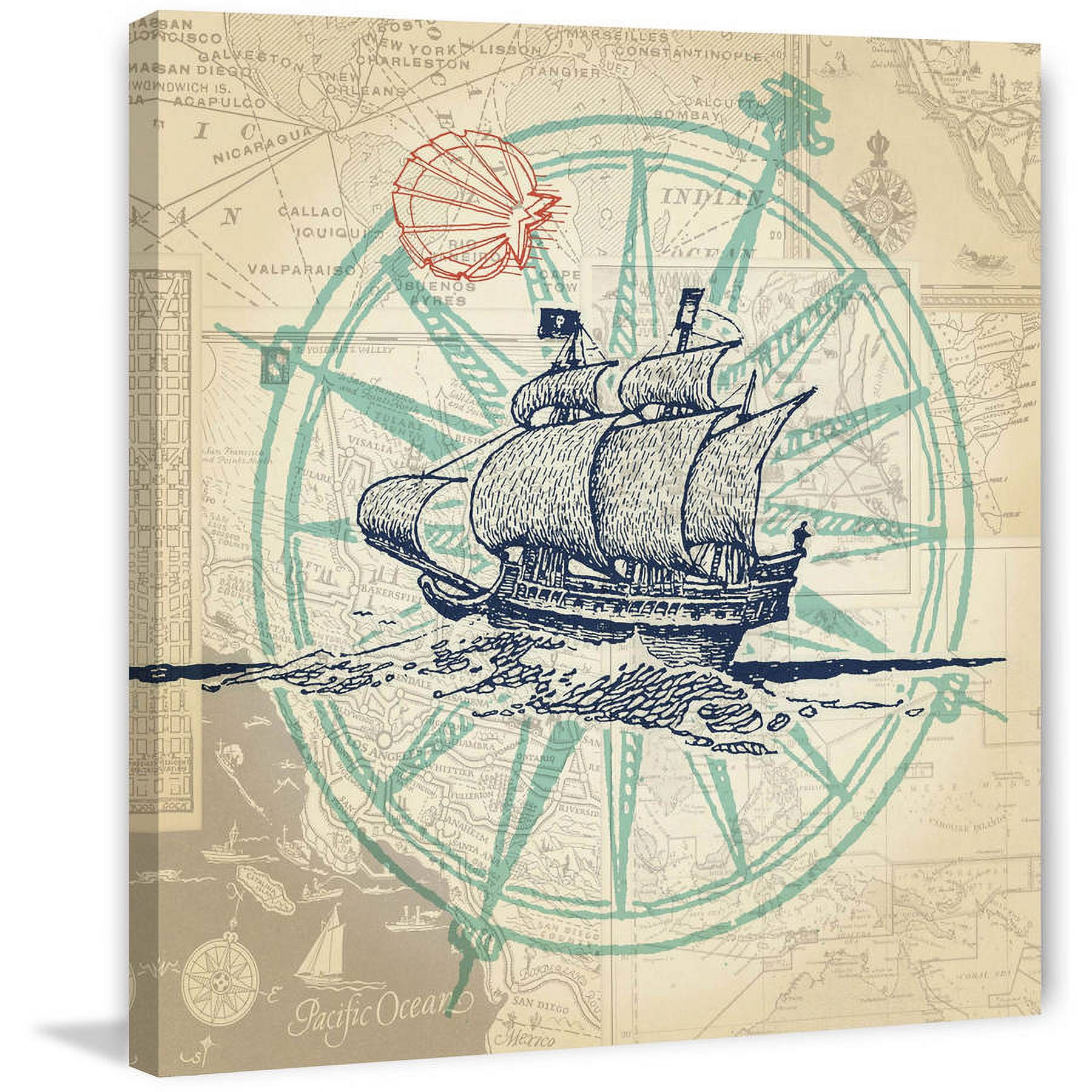 "Come Sail 2" Painting Print on Wrapped Canvas