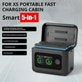 thumbnail image 1 of Meiiso Insta360 X5 Charger Equipment Package, Battery Charger Set for X5 Portable for X5 Utility Fast Charge Case Simultaneous Charging of 2 Batteries with Misro Sd Card Slots for Travel Outdoor, 1 of 9