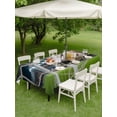 thumbnail image 4 of Outdoor Tablecloth with Umbrella Hole for Patio/Picnic/Party/Camping, Footballs Goal Waterproof Table Cloth Rectangle Table Cover Washable, Balls Sports Gaming Stadium Lights (60"x 120"), 4 of 9