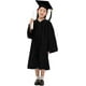 thumbnail image 2 of Toga de graduación para niños en edad preescolar y gorro de graduación con colgante 2023 para niños y niñas, color negro, 2 of 5