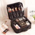 thumbnail image 4 of Makeup Bag Partition Organizer Large Capacity Travel Cosmetic Storage Bag, 4 of 8