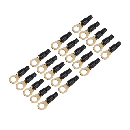 Ring Cable Terminal Connector, Copper High Conductivity 4GA Wire Lugs ...