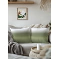 thumbnail image 2 of Outdoor Pillows Waterproof, Dark Sage Green Ombre Throw Pillows with Inserts Included, Modern Abstract Gradient Indoor Outdoor Decorative Lumbar Pillow for Bed/Couch/Patio 16"x16", 2Pcs, 2 of 8