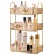 thumbnail image 1 of Organizador de mostrador de baño Shuang Qing de 3 niveles, plástico dorado, 1 of 6