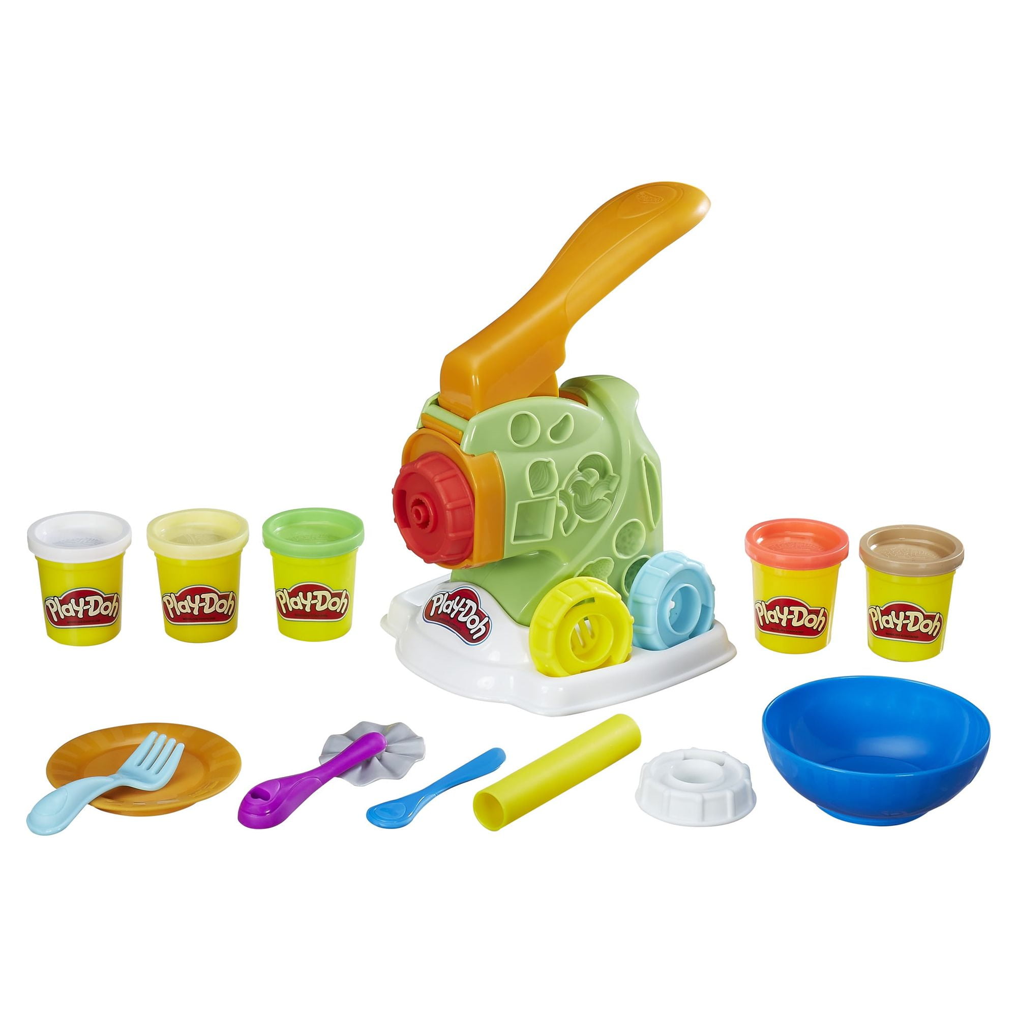 Dear Deer Play Color Dough Sets Kitchen Creations Noodle Maker, Fun Ice  Cream Playset Pig Toy for Kids Ages 2-4-8, 6 Cans Dough Pretend Play Food  Kit