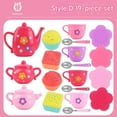 thumbnail image 1 of 19-Piece Red Plastic Tea Set for Kids 4-6 Years: Educational Pretend Play Kitchen Toy with Safe Durable Material, Ideal Birthday Gift for Girls' Imaginative Role Play – Export Quality, Not for, 1 of 6