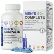 Bronson ONE Daily Men's 50+ Complete Multivitamin Multimineral, 180 Tablets