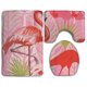 thumbnail image 1 of ABPHQTO Flamencos rosados Juego de alfombras de baño de 3 piezas Alfombra de baño Alfombra de contorno y tapa de inodoro ABPHQTO Cont-CHAPPLE-14196, 1 of 2