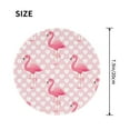thumbnail image 3 of Disketp Cute Flamingo With Heart Small Mouse Pad 7.9x7.9 Inches,Washable Round Mousepad For Office Laptop Computer,Non-Slip Rubber Base Mouse Pads For Wireless Mouse, 3 of 8