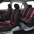 thumbnail image 4 of Juego de fundas para asientos de coche, conjunto completo de tela, buen ajuste para coches, camiones, vehículos（No incluye asientos）Juego de 4 piezas azul + negro, 4 of 4