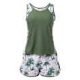 thumbnail image 3 of HUAXUN Womens Swimsuits Tankini Cute Tankini Tummy Control Swimsuits for Women Drawstring Backless Design Beachwear 2 Piece Swimsuit Tummy Control Bathing Suit, 3 of 8