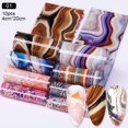 thumbnail image 1 of Aurora Cromo Papel De Uñas Efecto Espejo Pigmento Irridescentes Corazón De Mármol Pegatina Decoración De Manicura Envolturas Gao Jiahui unisex, 1 of 2