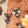 thumbnail image 7 of Sungmor Bottle Openers with Cast Iron Bull Head, Vintage Rustic Wall Hanging, Black, 7 of 7