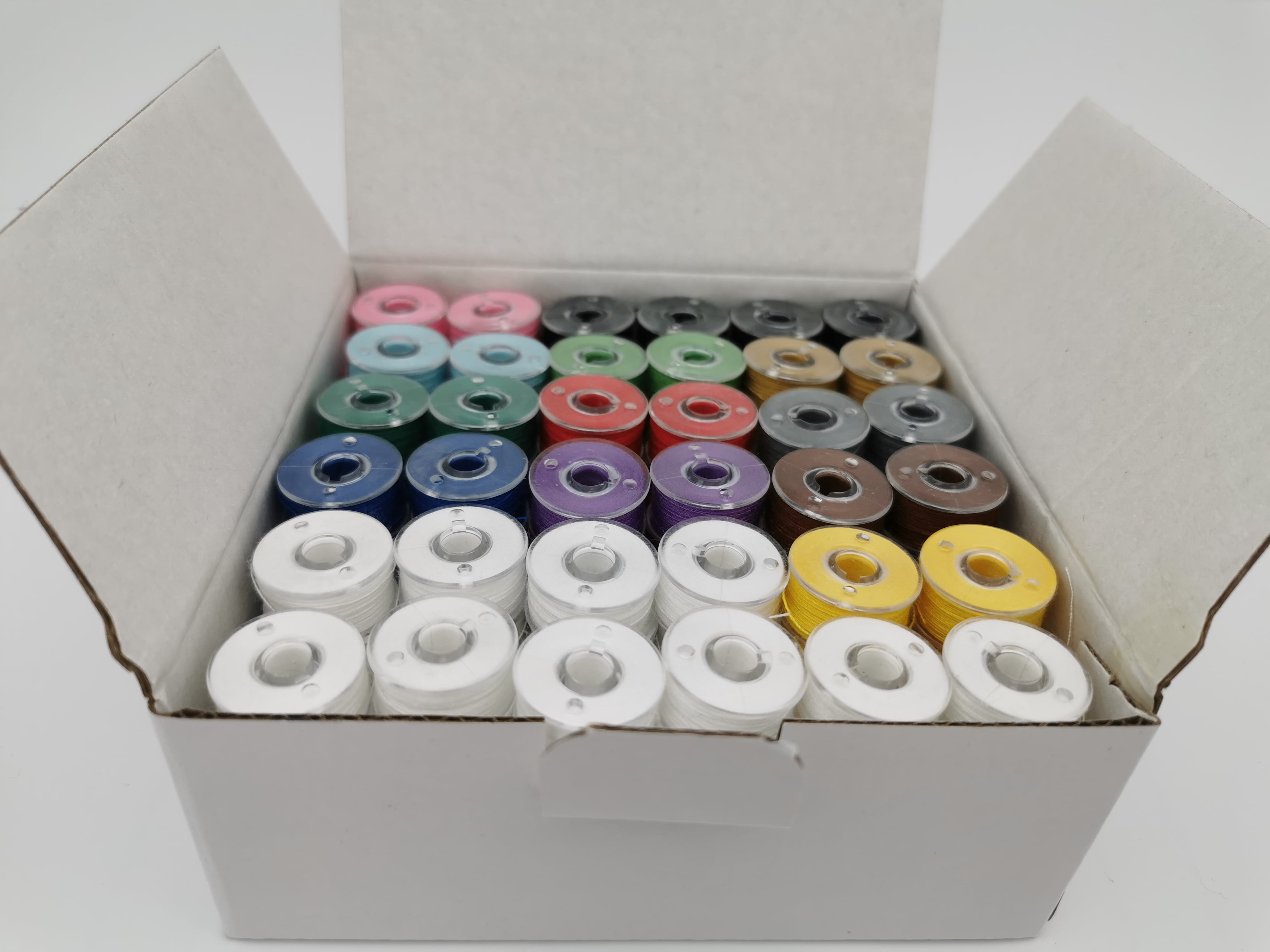 Class 15 Plastic Sided SA156 100% Polyester 144pcs Prewound Bobbins Size A for Domestic Sewing/Embroidery Machines Size A Black Color 15J fit with Brother Embroidery Machines 60S/2 100 Yards 
