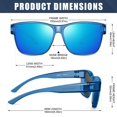 thumbnail image 4 of Gafas de Sol Polarizadas Peekaco UV400 para usar sobre lentes para Hombre y Mujer, 4 of 7