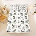 thumbnail image 5 of Erosebridal Wild Donkey Full Size Sheets,Rustic Plant Flowers Bed Sheets For Boys Teens 4 Pieces, 5 of 6