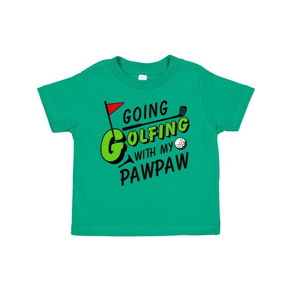 Inktastic Going Golfing with My Pawpaw Kids Golf Boys or Girls Toddler T-Shirt
