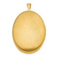 thumbnail image 3 of 14k Gold Filled Satin Polished Holds 2 photos 2 Frame Oval Locket 31.9x20.5mm Wide Locket Necklace for Women, 3 of 5