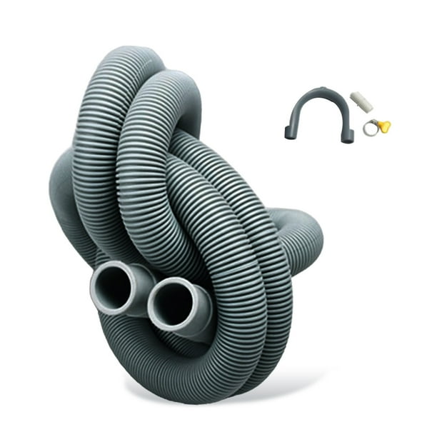 Toystoory Manguera de drenaje Universal para lavadora, impermeable, Flexible, para lavavajillas, Kits de extensión de tubo de drenaje, colgador Accesorios de baño 1m/Accesorios