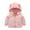 Pink, variant on Baby Boys Girls Toddler Hooded Jacket Fleece Hoodie Winter Warm Solid Color Coat Cute Bear Ear Sweater Thick Clothes