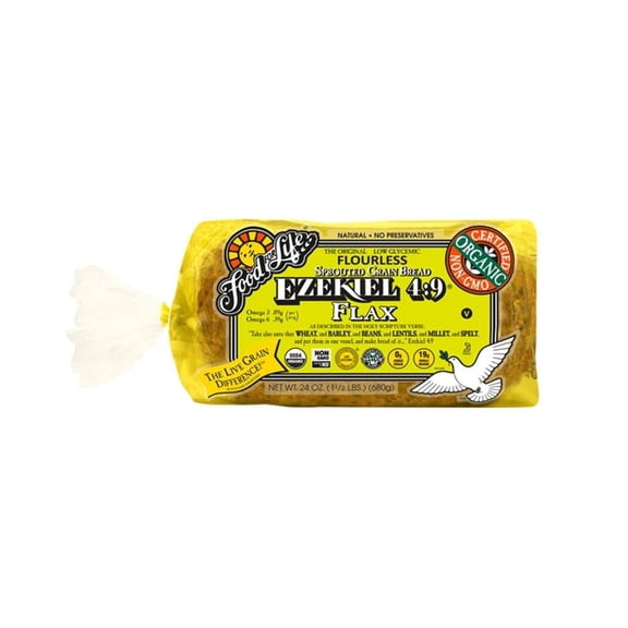 Pan de caja congelado Food for life Ezekiel linaza  680 g