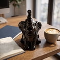 thumbnail image 4 of 1 Pair Elephant Decor Figurine Resin Elephants Statue Decor for Home Office Bookshelf Stand Shelf Living Room Bedroom Decorations Gifts for Women Mom, 4 of 6