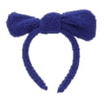 thumbnail image 1 of Bow Headband Headdress Blue Large Cute Bow Shape Face Wash Hair Band for Makeup Spa Yoga, 1 of 4