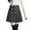 Black, variant on Arlun Womens Tweed and Polyester Mini Skirts Elegant Plaid Button A-Line High Waist Bodycon Pencil Pleated Short Skirts 2025 Fall Winter Stylish Outfits White XL
