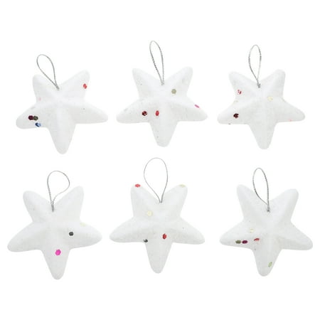 

BESTONZON 24pcs Christmas Five-pointed Star Pendant Christmas Tree Ornaments Creative Pendant Decor