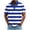 Blue A, variant on Shirts For Men Gradient Stripe Print Short Sleeve Button Collar Casual Summer Golf Style Shirt For Vacation Weekend Office Leisure And Travel