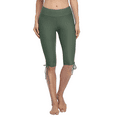 thumbnail image 1 of Hilor Women's Rash Guard Board Shorts UPF50+ Sports Capris Swim Bottom Skinny Surfing Tights Leggings, 1 of 8