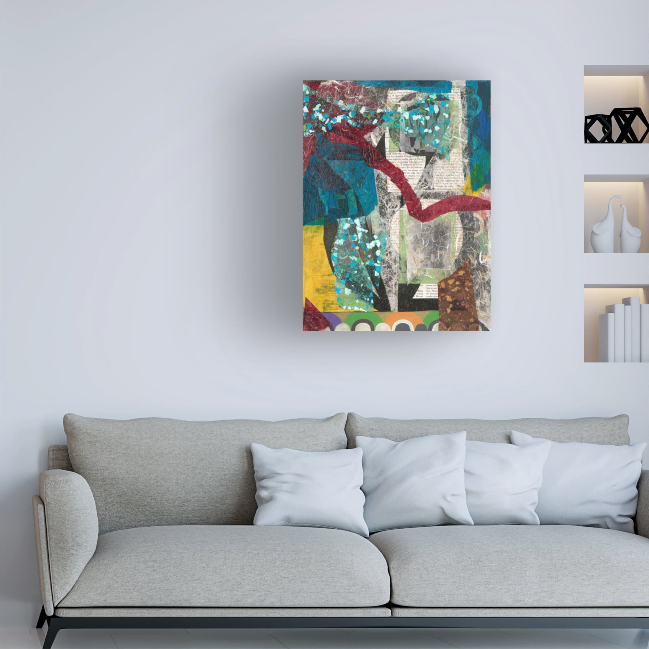 Canvas Wall Art - Ellen Kossoff 'Art Book 1' Wall Art for Living Room, Bedroom, or Office Décor by Trademark Fine Art - 18 x 24 Inches