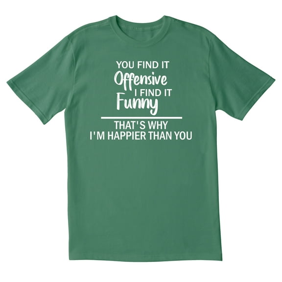 TotallyTorn You Find It Offensive Novelty Sarcastic Funny Mens Graphic T Shirts
