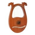 thumbnail image 2 of 16-String Mahogany Lyre Harp,Portable Wooden Harp, Natural Wood Color, for Beginners and Music Enthusiasts, 2 of 11