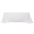 thumbnail image 2 of BalsaCircle 90x132 in White Premium Scuba Polyester Rectangle Tablecloth Party Events Decorations, 2 of 8