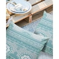 thumbnail image 2 of Pack of 2 Outdoor Pillow Covers, Beautiful Mandala Hippy Bohemian Waterproof Square Throw Pillowcase Cushion Decorative Pillow Covers for Couch Patio Tent, 18x18 in, 2 of 6