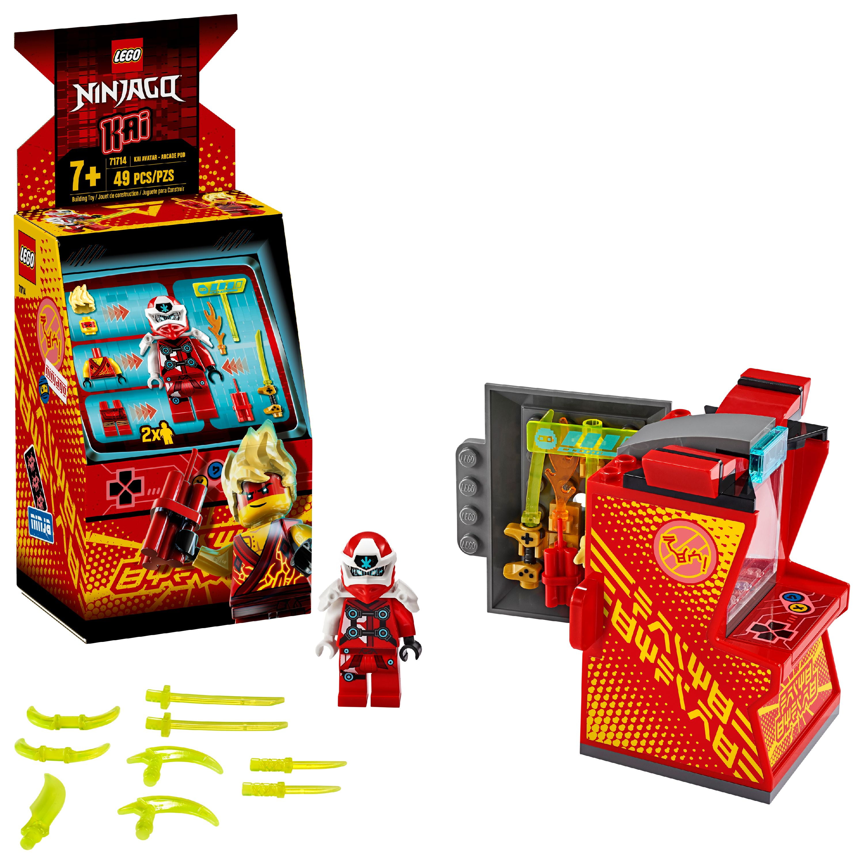 LEGO 71714 NINJAGO Avatar Kai Ninja-Spielzeug für Kinder Tragbare Arcade Kapsel