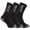 Black, variant on Regatta Hardwear Mens Workwear Socks (Pack Of 3)