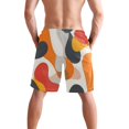 thumbnail image 3 of Dailycode Men's Quick Dry Swim Trunks Beach Shorts Casual Summer Board Shorts with Pockets, Minimalist Abstract Splashes, 3 of 8