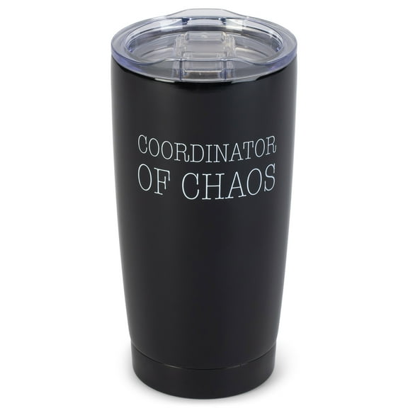 Coordinator of Chaos Midnight Black 20 ounce Stainless Steel Travel Tumbler Mug