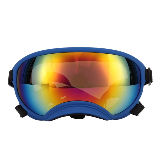 Lunettes pour Animaux, Sangle Ajustable Respirante Coupe-Vent Lunettes pour Animaux avec Structure à Boucle Solide et Sac de Rangement pour Extérieur Monture Rose Lentille Rouge,Monture Orange Lentille Rouge,Monture Vert OD Rouge