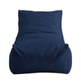 thumbnail image 3 of Posh Living Resty Fabric & Shredded Foam Bean Bag Lounge Chair in Navy, 3 of 8