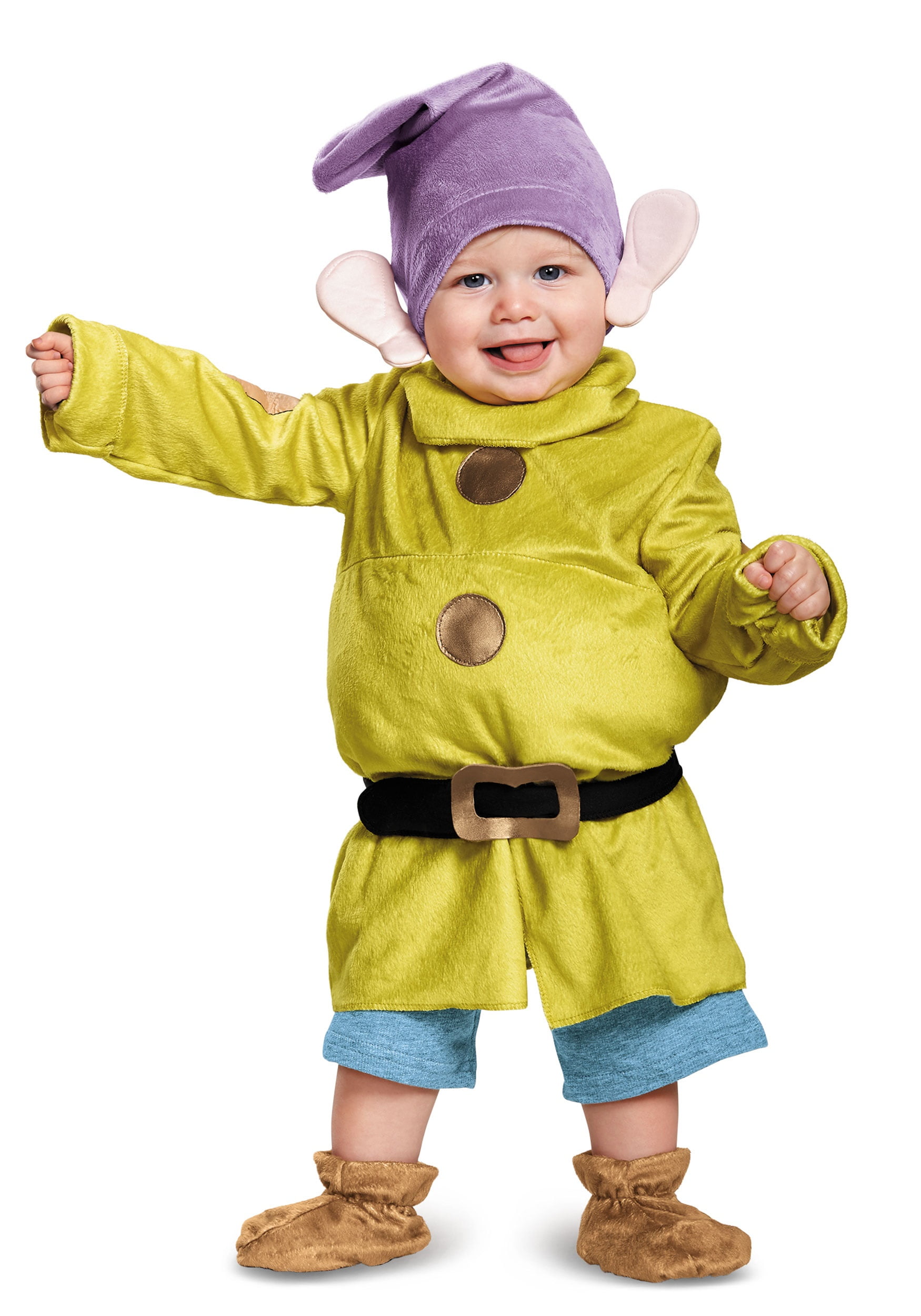 World Book Day Snow White "DOPEY" Dwarf/Gnome Costume in Green or Brown ALL AGES 