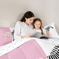 thumbnail image 5 of Homewish Female Men Wildlife Zebra 3 Pieces Queen Comforter Set,Jungle Animal Stripes Ultra Soft Bedding Sets,Vintage Aesthetic Bedding Comforter Set Breathable,Luxury Bedroom Decor,Reversible, 5 of 8